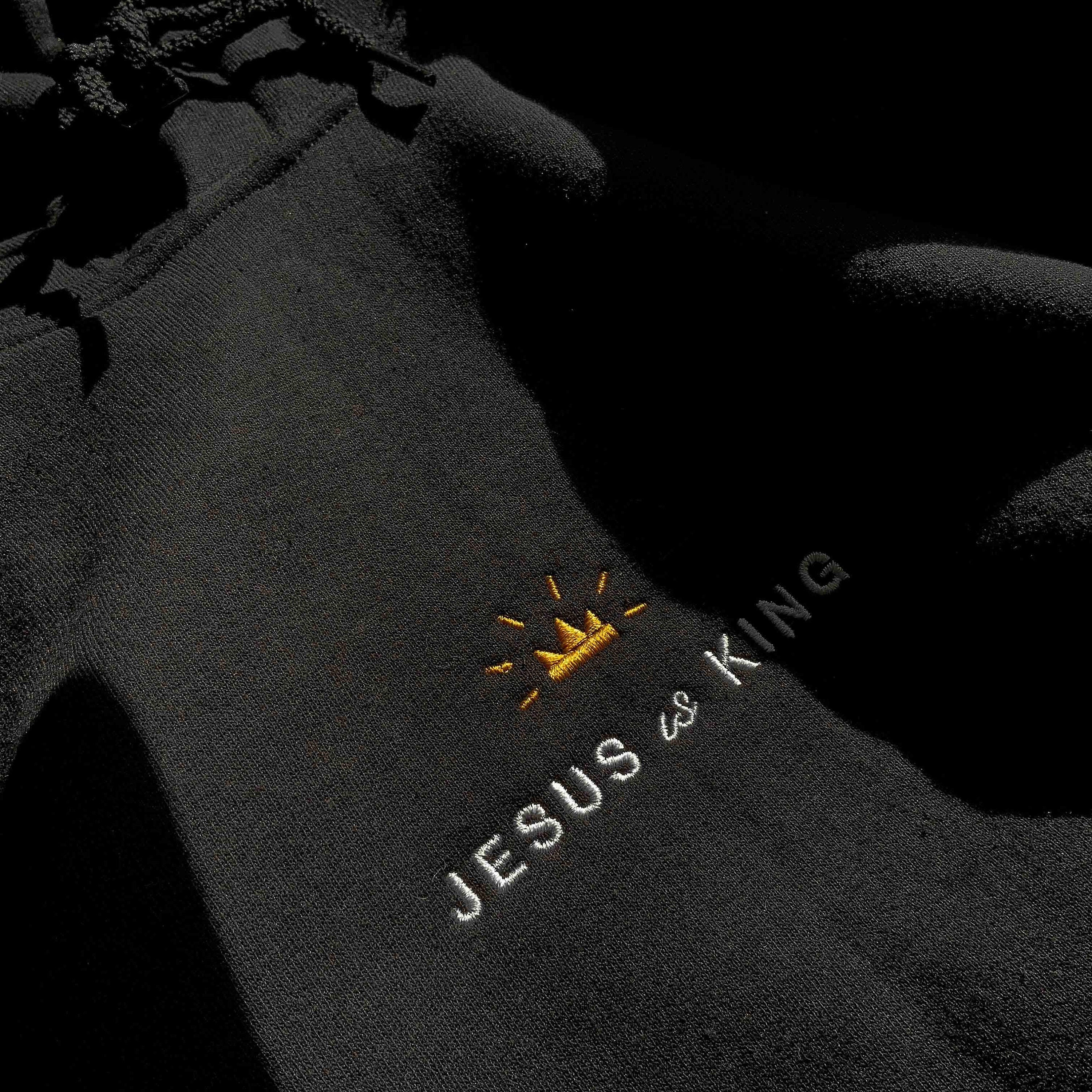 Jesus is King Embroidered Sweatshirts, Christian Hoodie, Christian Embroidered, Faith Hoodie Embroidered, Christmas Gifts, Christian Apparel
